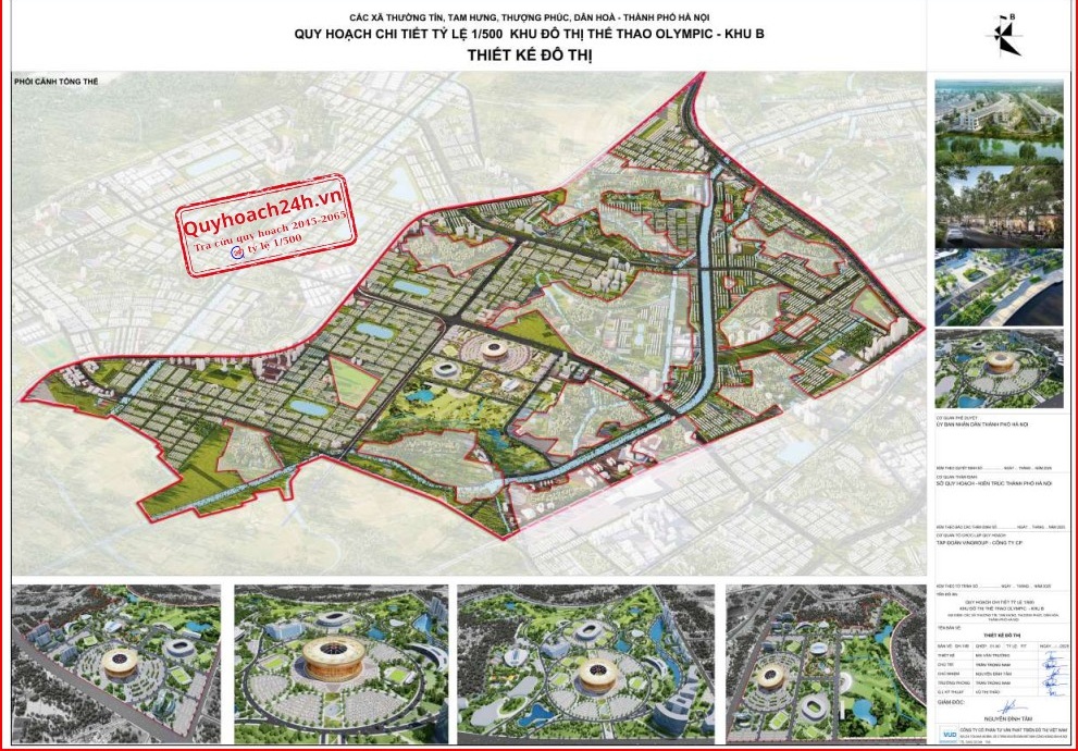 Cơ cấu sản phẩm Khu B – Khu đô thị Thể thao Olympic Hà Nội