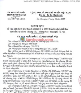 Quy hoạch xã Thượng Phúc làm KĐT Vinhomes Olympic Hà Nội