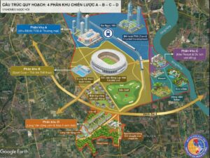 Quy mô 4 phân khu A,B,C,D Vinhomes Olympic Ngọc Hồi Hà Nội