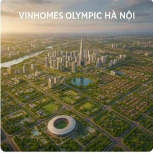 Quy mô Vinhomes Olympic Hà Nội 16.081ha chia làm 4 phân khu A, B, C, D. Nghiên cứu thực tế do Vinhomes triển khai 10.042ha.
