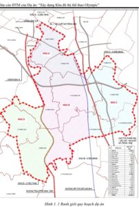 Ranh giới quy hoạch Vinhomes Olympic Hà Nội
