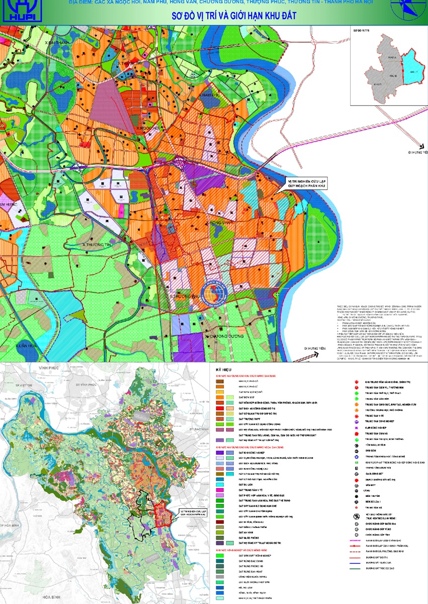 Sơ đồ vị trí và giới hạn đất khu C dự án Vinhomes Olympic Hà Nội