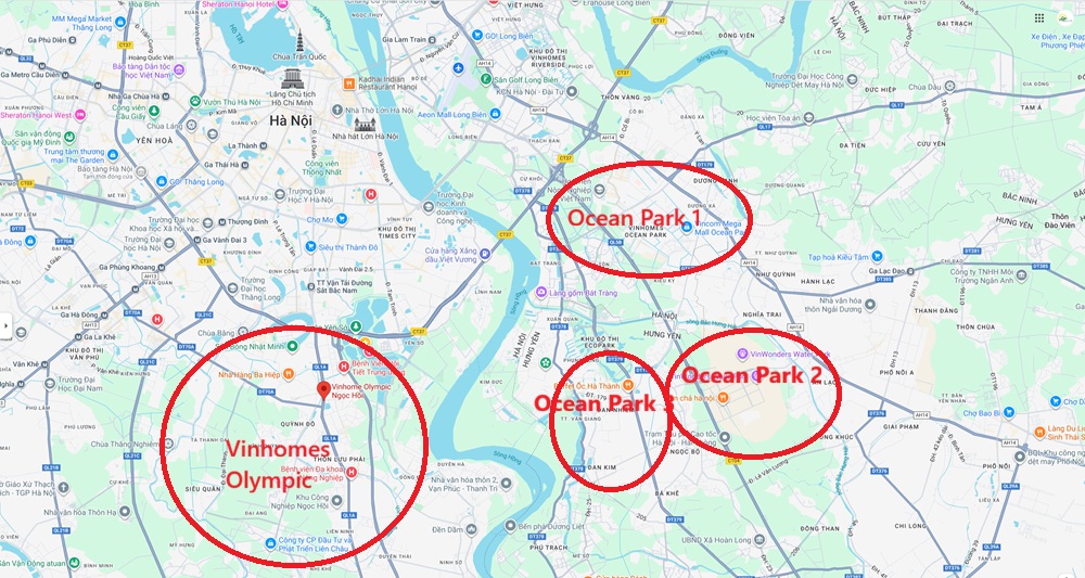 So sánh Vinhomes Olympic và Vinhomes Ocean Park