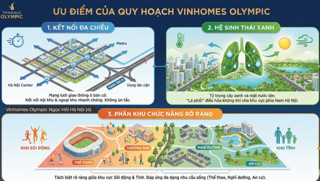 Ưu điểm của Quy hoạch Vinhomes Olympic Ngọc Hồi Hà Nội