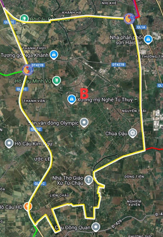 Vị trí Khu B Vinhomes Olympic Hà Nội