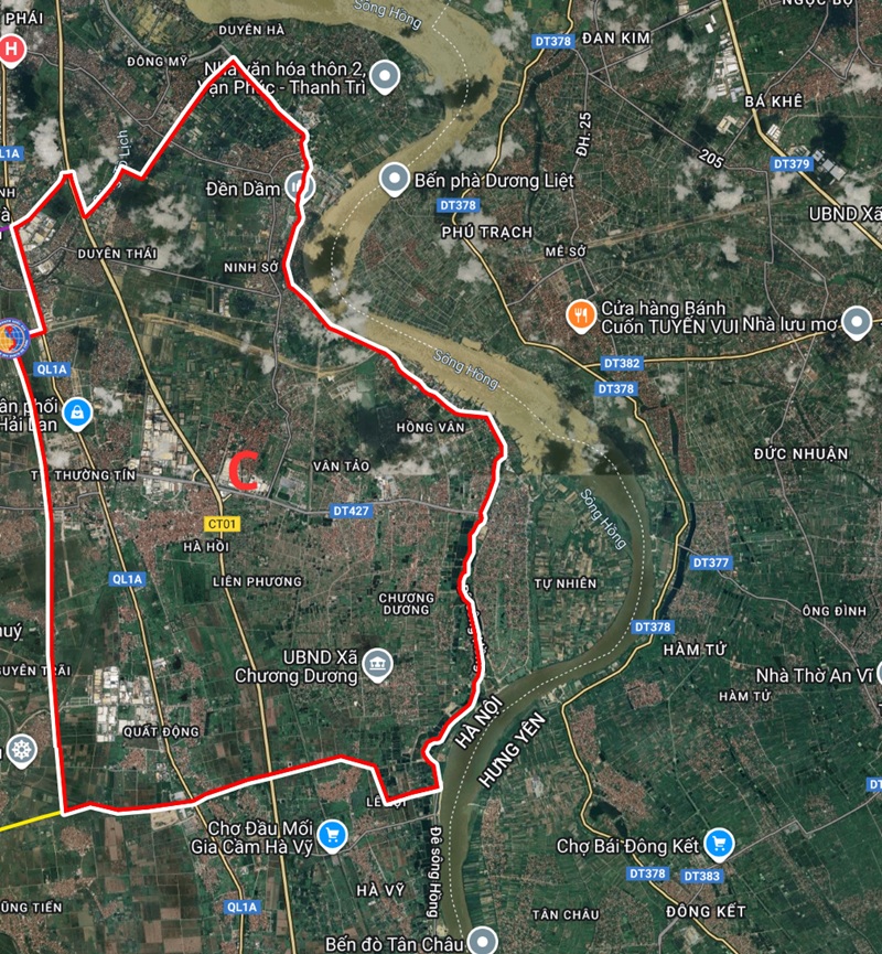 Vị trí Khu C Vinhomes Olympic Hà Nội