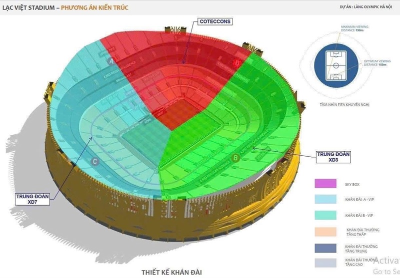 Sân vận động Trống Đồng Lạc Việt - Khu đô thị Olympic Hà Nội
